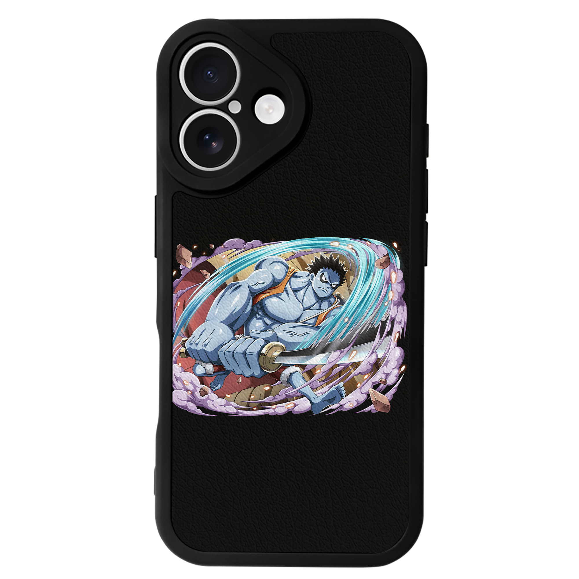 （画像用） ワンピース モンキー・D・ルフィ ONE PIECE Monkey D. Luffy 【iPhone 16シリーズ対応】シリコンスマホケース（レザー調） 材質：シリコン
